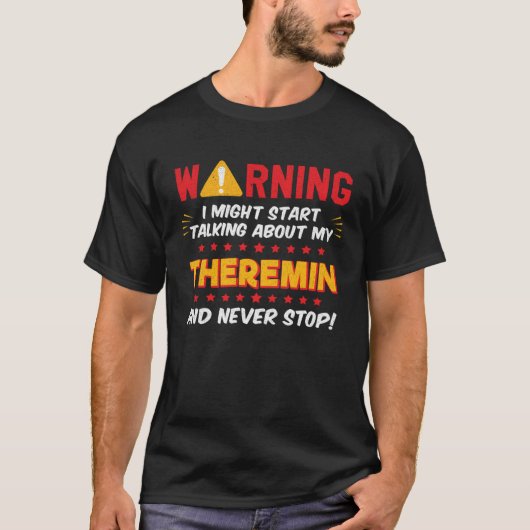 Theremin-Musikinstrument-Spieler-Witz-Grafik T-Shirt (Vorderseite)