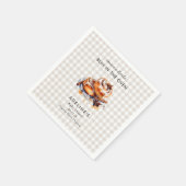 There's a Little Bun in the Oven Baby Shower Serviette (Ecke)