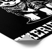 There's A New Sheriff In Town Cowboy Dog Western F Poster (Ecke)