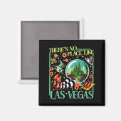 There's No Place Like Las Vegas  Magnet (Vorderseite/Rückseite)