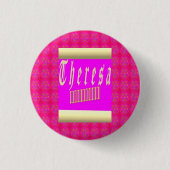 Theresa Design schockiert Rosa und Gold Button (Vorderseite)