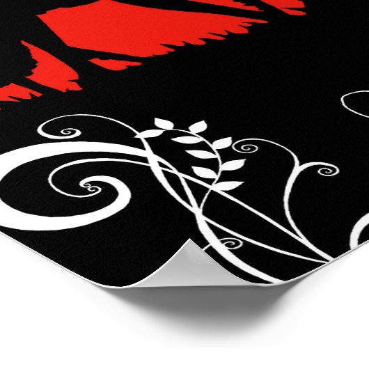 THERESA in Rot Poster (Ecke)