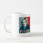 Theresa kann Fuked Plakat -- Kaffeetasse (Links)