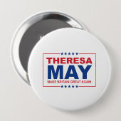 Theresa May - Großbritannien wieder groß machen -  Button (Vorne & Hinten)