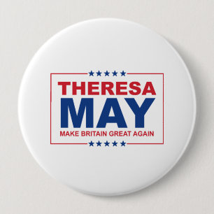 Theresa May - Großbritannien wieder groß machen -  Button