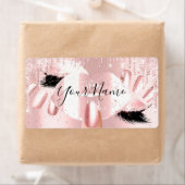 Theresa Pink Glitzer Tropfen Kiss Lips Nails Makeu (Insitu)