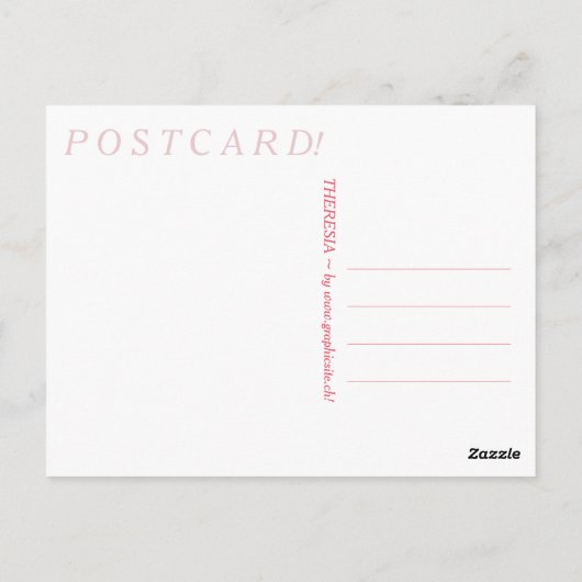 Theresia - Postkarte (Rückseite)