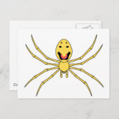 Theridion grallator AKA Happy Face Spider Postkarte (Vorne/Hinten)