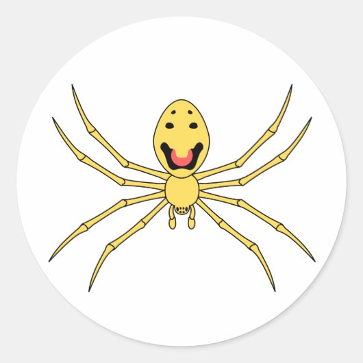 Theridion grallator AKA Happy Face Spider Runder Aufkleber (Vorderseite)