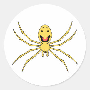 Theridion grallator AKA Happy Face Spider Runder Aufkleber