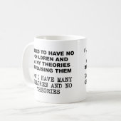 Theries on Raising Children Funny Mug Kaffeetasse (Vorderseite Links)