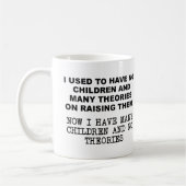 Theries on Raising Children Funny Mug Kaffeetasse (Links)