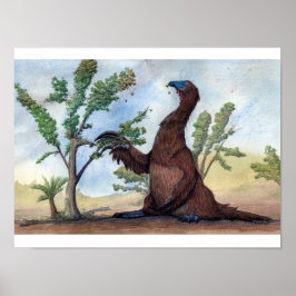 Therizinosaurus Print Poster