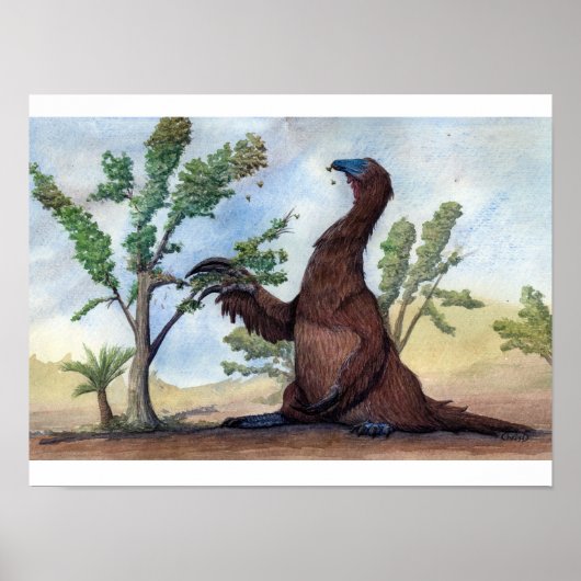 Therizinosaurus Print Poster (Vorne)