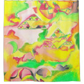 Thermal Abstrakt von AnyaC Duschvorhang (Vorderseite)