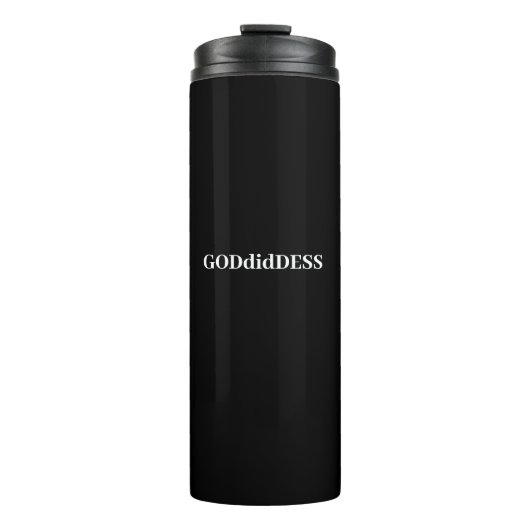 Thermal mit GODdidDESS-Logo Thermosbecher (Vorderseite)