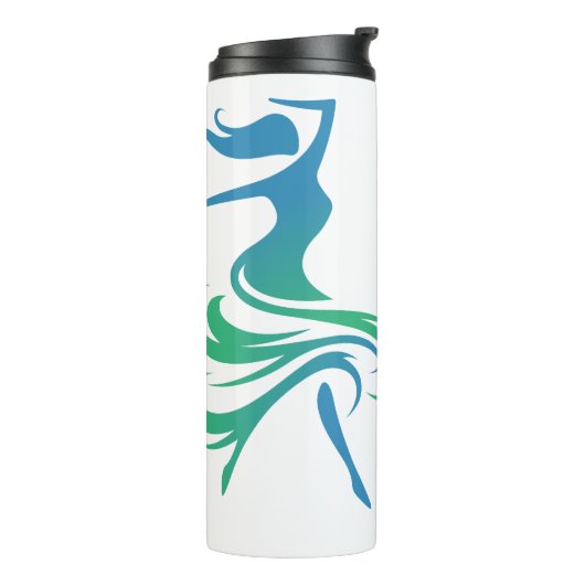 Thermal Travel Beg mit einem lebendigen Tänzer Thermosbecher (Nach links gedreht)