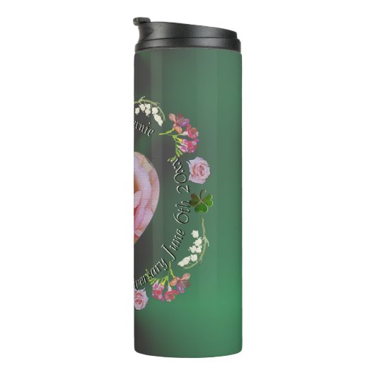 Thermal Tumbler, 22. oder 4. Jubiläum Thermosbecher (Nach rechts gedreht)