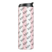 Thermal Tumbler Baby Pink & White Stripe H2o Thermosbecher (Nach links gedreht)