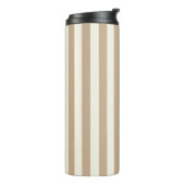 Thermal Tumbler Beige & Brown Stripe Thermosbecher (Nach links gedreht)
