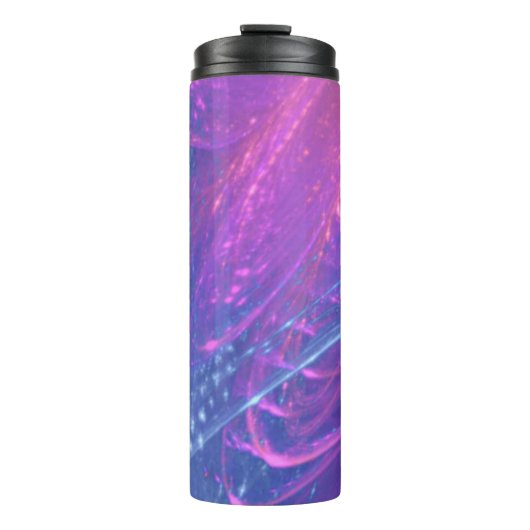 Thermal Tumbler Blue Magenta Asymmetrisches Frakta Thermosbecher (Vorderseite)