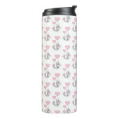 Thermal Tumbler Cat Kitten Pink Hearts Thermosbecher (Nach links gedreht)