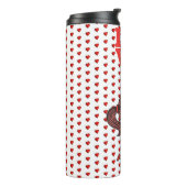 Thermal Tumbler Couple Red Hearts Thermosbecher (Nach links gedreht)