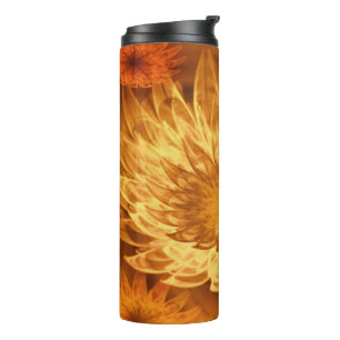 Thermal Tumbler Fantasy Blumen Yellow Thermosbecher