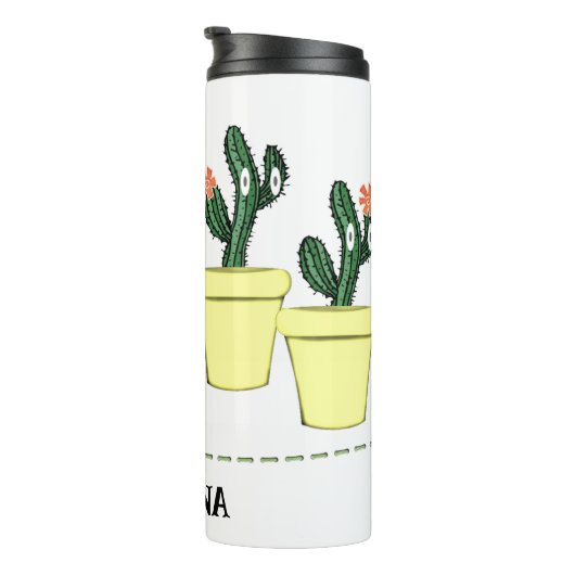 Thermal Tumbler Floral Cactus Thermosbecher (Nach rechts gedreht)
