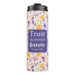 Thermal Tumbler Floral Design Thermosbecher
