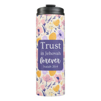 Thermal Tumbler Floral Design Thermosbecher