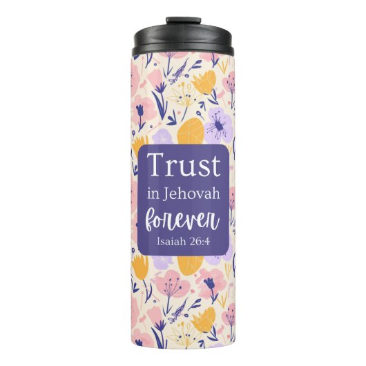 Thermal Tumbler Floral Design Thermosbecher (Vorderseite)