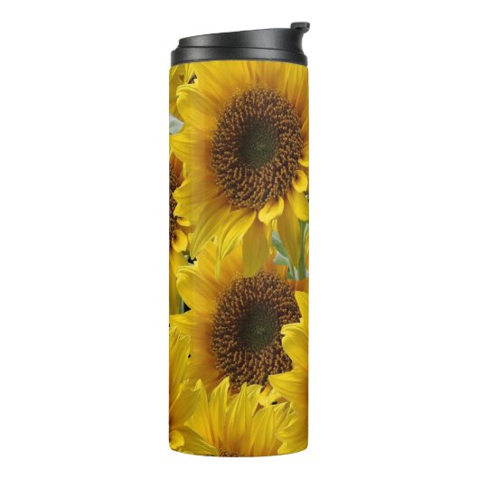 Thermal Tumbler Floral Sunflower Thermosbecher (Nach links gedreht)