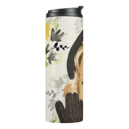 Thermal Tumbler Floral Vintage Thermosbecher (Nach links gedreht)