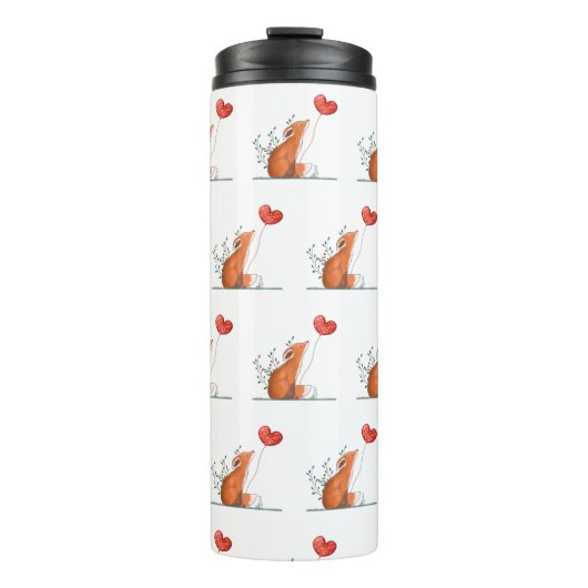 Thermal Tumbler Foxy Red Hearts Thermosbecher (Vorderseite)
