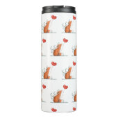 Thermal Tumbler Foxy Red Hearts Thermosbecher (Rückseite)