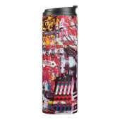 Thermal Tumbler – Fragmented Pulse Thermosbecher (Nach links gedreht)