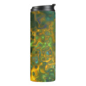 Thermal Tumbler Green Yellow Gemstone Muster Thermosbecher (Nach links gedreht)
