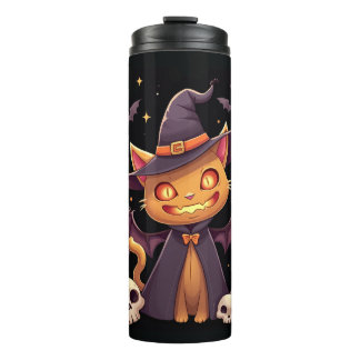 Thermal Tumbler Halloween Hexenkatze Thermosbecher