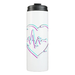 Thermal Tumbler Karo Herz Thermosbecher