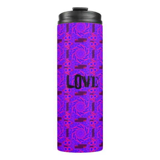 Thermal Tumbler LIEBE PINK - MANDALA MODERN Thermosbecher (Vorderseite)