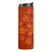 Thermal Tumbler Mandala Sunlight Orange Muster Thermosbecher (Nach links gedreht)