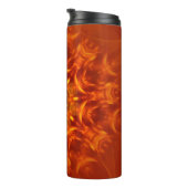 Thermal Tumbler Mandala Sunlight Orange Muster Thermosbecher (Nach rechts gedreht)