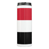 Thermal Tumbler mit der Flagge Ägyptens Thermosbecher (Rückseite)