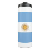 Thermal Tumbler mit der Flagge Argentiniens Thermosbecher (Vorderseite)
