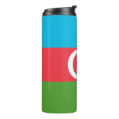 Thermal Tumbler mit der Flagge Aserbaidschans Thermosbecher (Nach links gedreht)