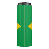 Thermal Tumbler mit der Flagge Brasiliens Thermosbecher (Rückseite)