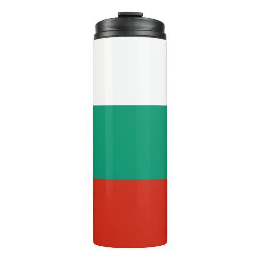Thermal Tumbler mit der Flagge Bulgariens Thermosbecher (Vorderseite)