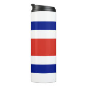 Thermal Tumbler mit der Flagge Costa Ricas Thermosbecher (Nach rechts gedreht)