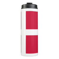 Thermal Tumbler mit der Flagge Dänemarks